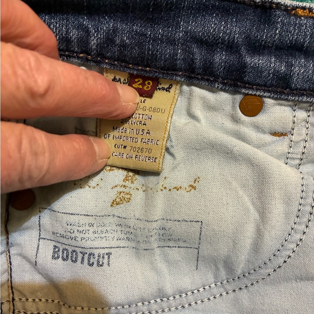 7 For All Mankind Light Blue Denim Jeans - Picture 4 of 10
